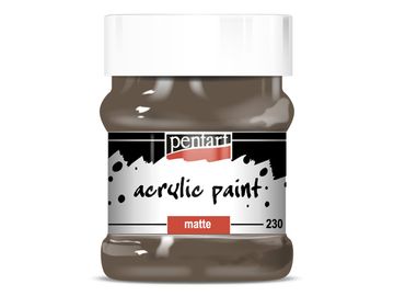 Matná akrylová farba PENTART 230 ml - zemitá hnedá