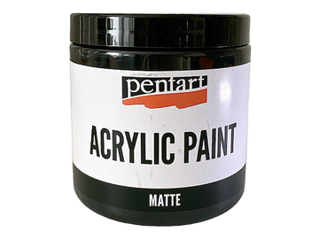 Matná akrylová farba PENTART 500ml - čierna
