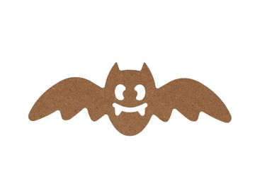 MDF závesný výrez 15cm Halloween - netopier