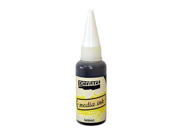 Media ink PENTART - alkoholový atrament 20ml - citrón