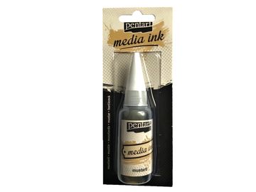 Media ink PENTART - alkoholový atrament 20ml - horčica