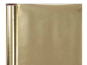 Metalický baliaci papier 50cm 4m - zlatý
