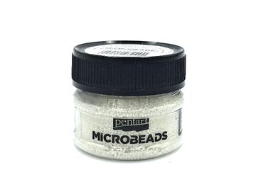 Mikro perličky PENTART 40g - perleťové biele