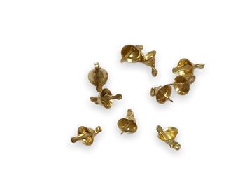 Mini zvončeky 6mm 10ks - zlaté