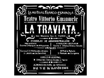 MixMedia šablóna 18x18cm - La Traviata