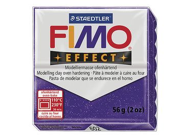 Modelovacia hmota FIMO Effect 56g - fialová s trblietkami