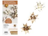 Origami sada na výrobu vianočných hviezdičiek 96ks - bronzová