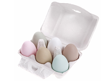 Ozdobné vajíčka v krabičke 6ks - pastelové farby