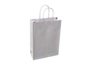 Papierová biela eko taška - 24x10x34 cm