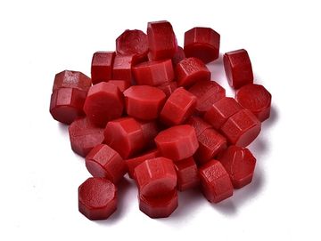 Pečatný vosk granule 20ks - krvavo červený