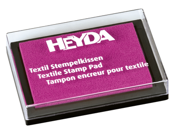 Pečiatková poduška na textil HEYDA - cyklamenová