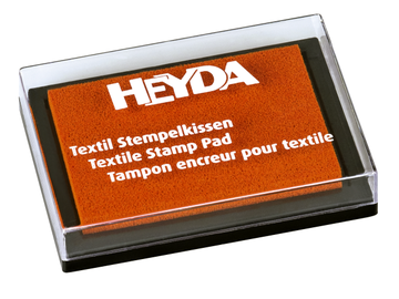 Pečiatková poduška na textil HEYDA - oranžová
