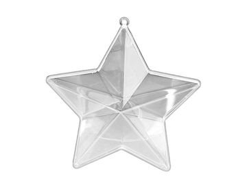 Plastová akrylová hviezda 14cm