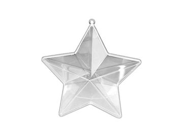 Plastová akrylová hviezda 8cm