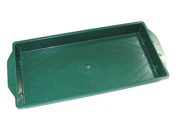 Plastová podložka miska pod florex - zelená/biela