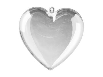 Plastové akrylové srdce 14cm