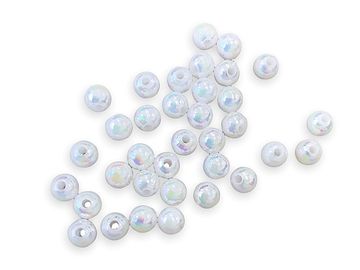 Plastové korálky perličky 5mm 2g - dúhové