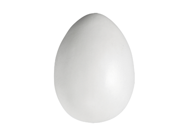 Plastové vajíčko 11cm - biele