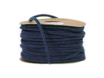 Pletená dutinková EKO papierová šnúra - námornícka modrá