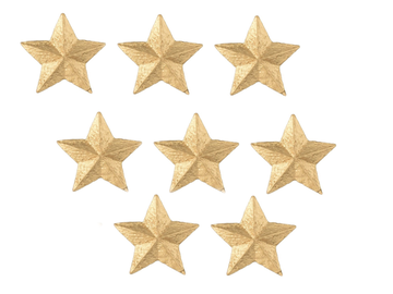 Polymérové samolepiace ozdoby 8ks - zlaté hviezdy