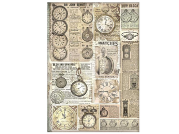 Ryžový papier A4 - Brocante Antiques clocks