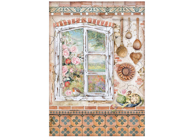 Ryžový papier A4 - Casa Granada - rustikálne okno