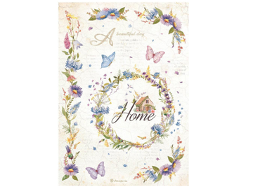 Ryžový papier A4 - Create Happiness Welcome Home Garland