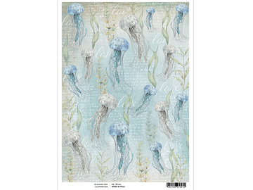 Ryžový papier A4 - Jellyfish Dance