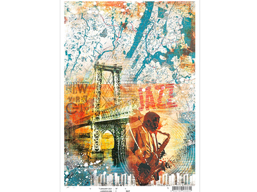 Ryžový papier A4 - New York Jazz