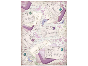 Ryžový papier A4 - Provence - listy a pohľadnice