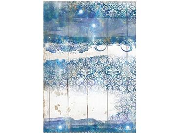 Ryžový papier A4 - Romantic Sea Dream - modrá textúra