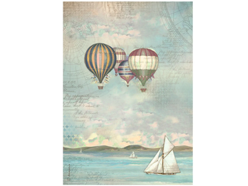 Ryžový papier A4 - Sea Land balloons