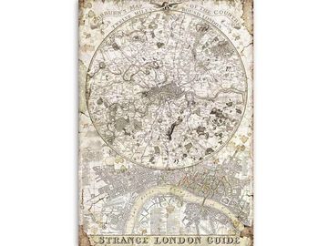 Ryžový papier A4 - Vagabond - mapa Londýna