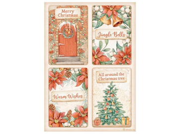 Ryžový papier A4 - Vianočné 4 kartičky