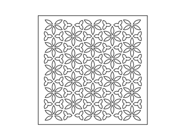 Šablóna 15x15cm ARTEMIO - geometrické kvety