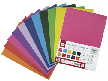 Sada farebných papierov - výkresov 100ks 10 farieb