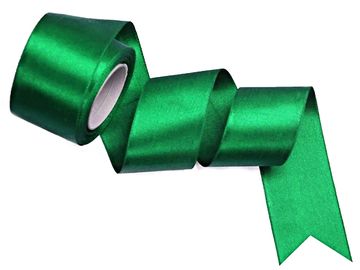 Saténová stuha 50mm - tmavá zelená