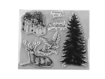 Silikónové pečiatky 10x12cm - Merry Christmas