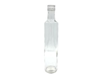 Sklenená fľaša DORICA - valec s kovovým uzáverom 500ml
