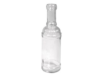 Sklenená fľaša/váza 21cm - vzorovaná
