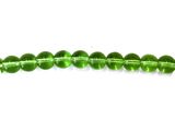 Sklenená korálka číra 10mm - zelená