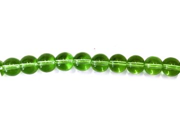 Sklenená korálka číra 10mm - zelená