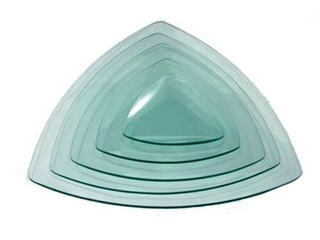 Sklenená miska - tanier trojuholník 19cm