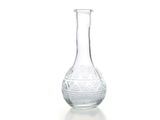Sklenená váza, fľaša Amsterdam BOHO 16cm - číra