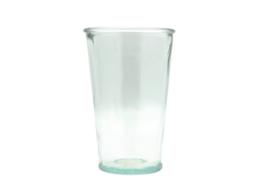Sklenený svietnik - pohár jednoduchý kónický 12,5cm