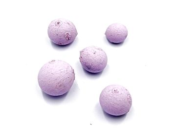 Sušený plod - gulička oriešok 5ks - pastelový fialový