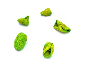 Sušený plod točený - Lali - jasný zelený