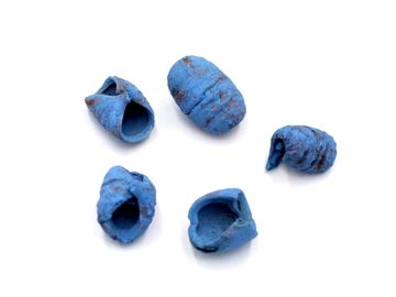 Sušený plod točený - Lali - petrolejový modrý