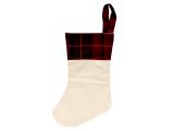 Textilná vianočná dekorácia - ponožka