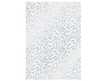 Transparentný papier A4 ROMA - strieborné ornamenty